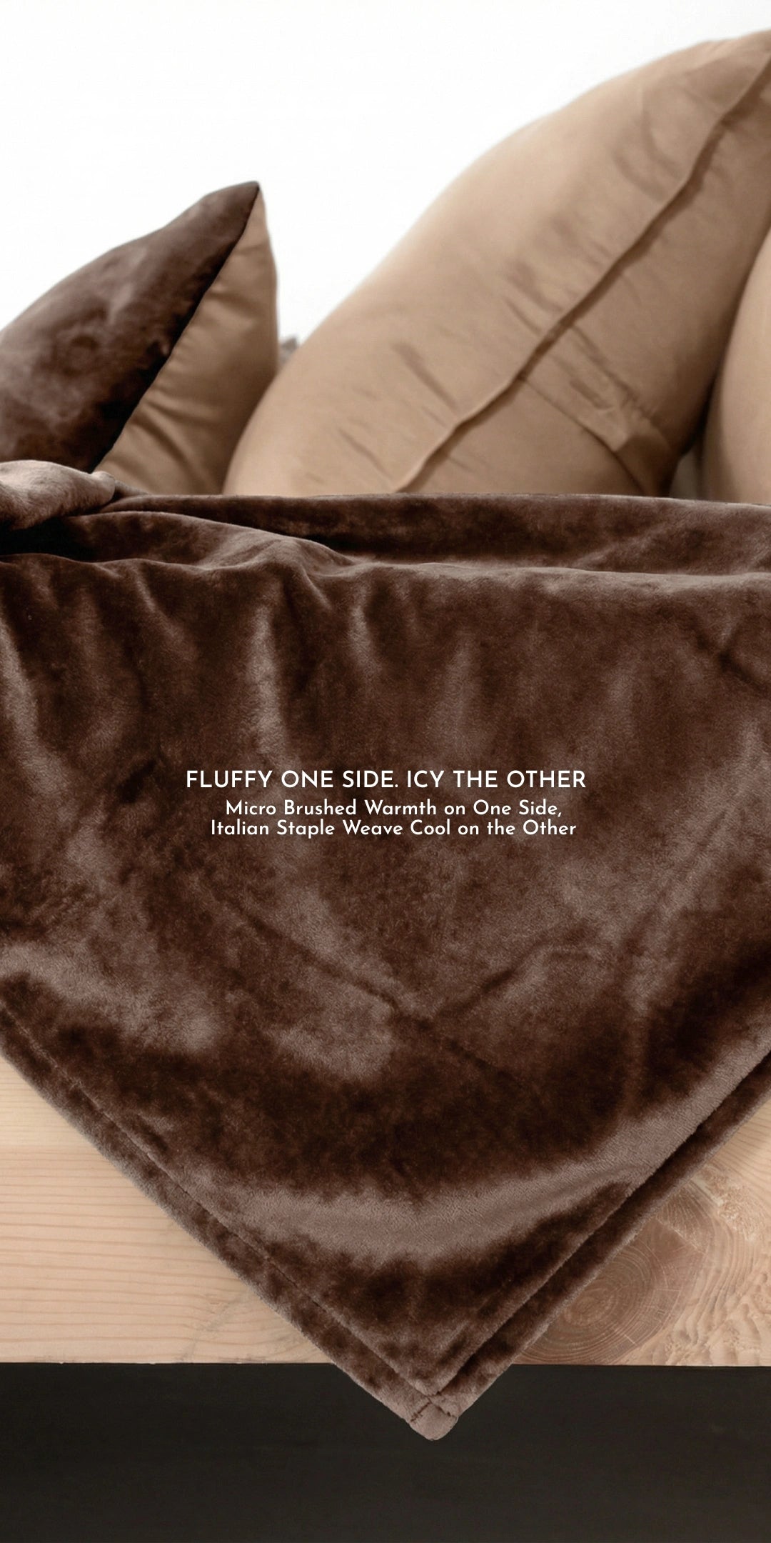 Zarf Premium AC Dohar for Single Bed Size With Two Pillow Covers & One Breakfast Cushion Cover - Brownstone