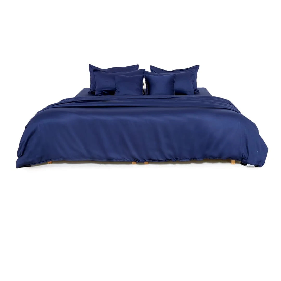 ZARF Egyptian Cotton Comforter For Single Size Bed With 2 Pillowcases & 2 Cushion Covers - Atlantic