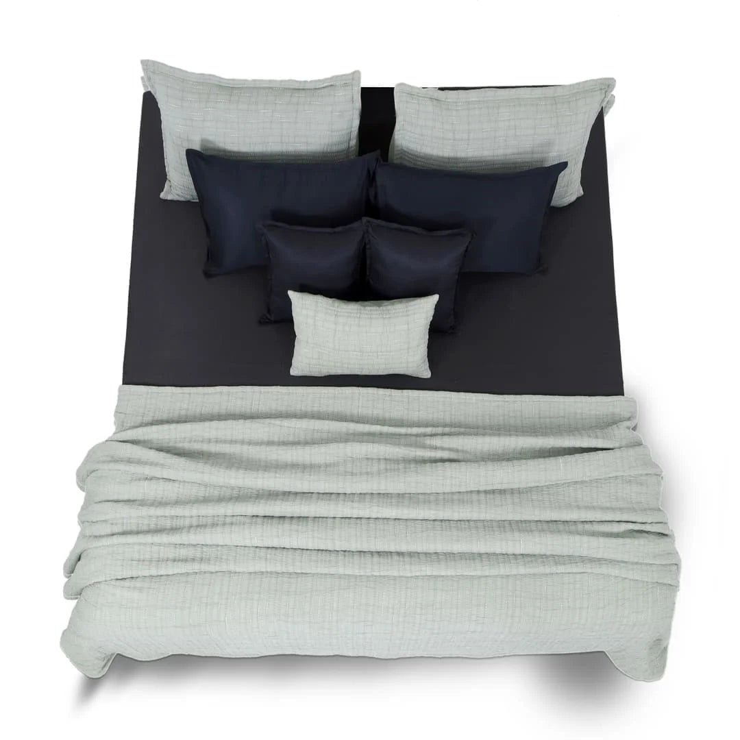 Zarf King Size Pure Cotton Cottage Blanket with 2 Pillowcases and 1 Cushion Cover - Springleaf