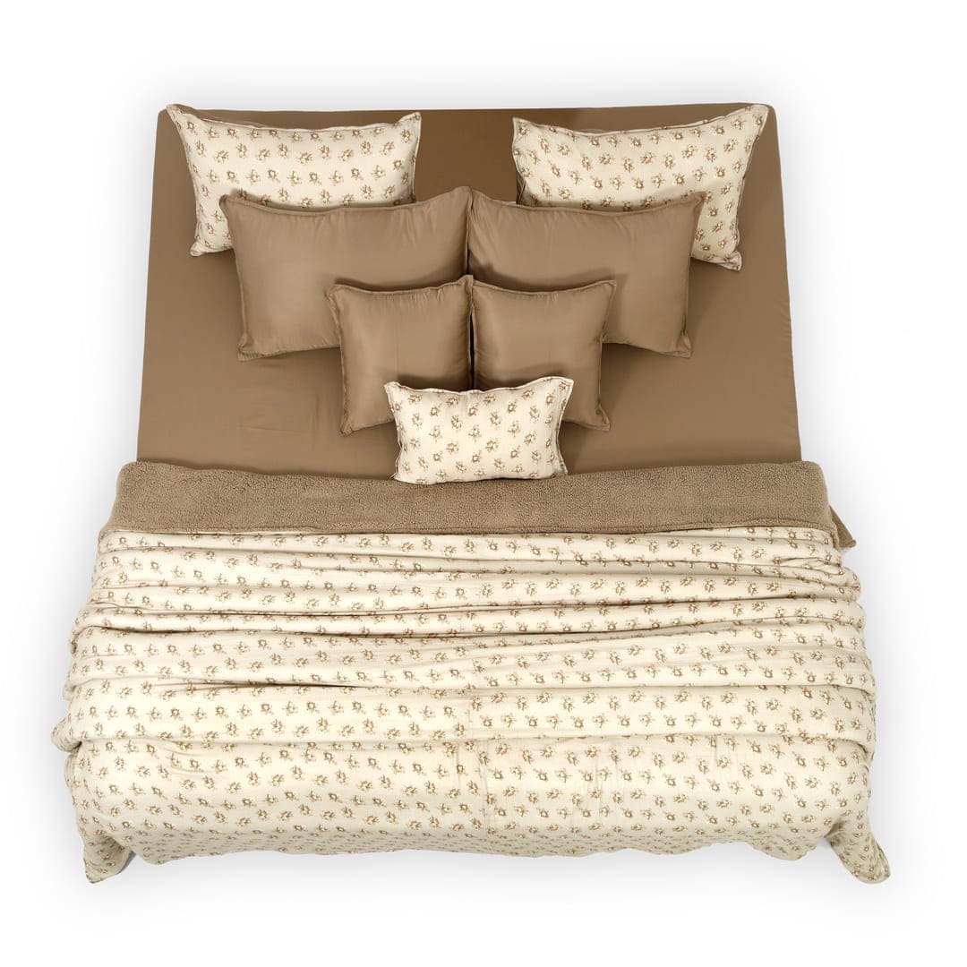 Zarf California King Size Reversible Quilt  - Heritage