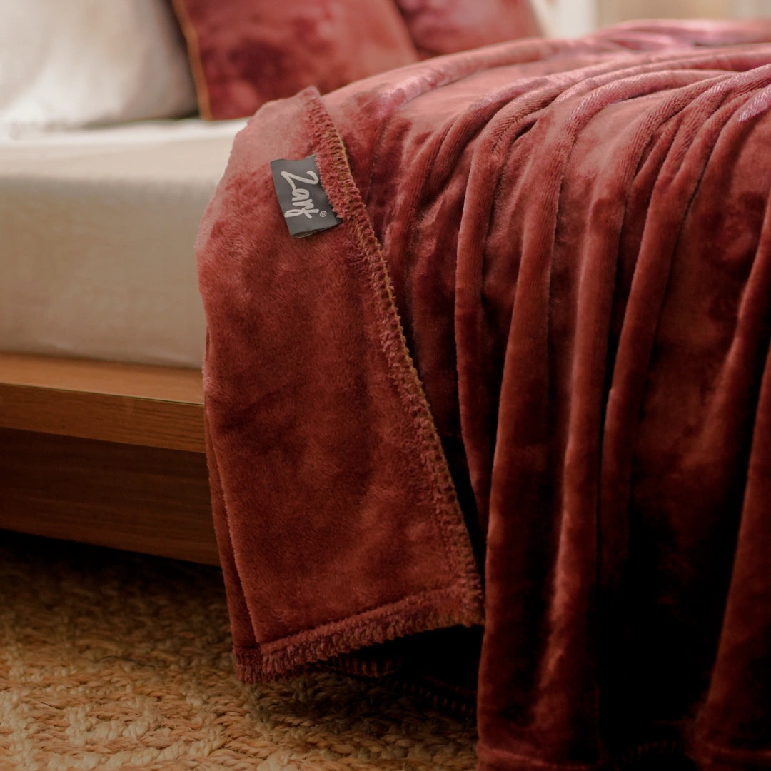 ZARF ALL-SEASON PREMIUM AC BLANKET SET OF 5 - Mulberry