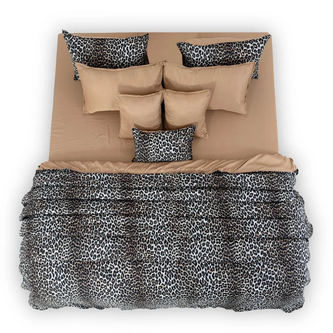 Zarf Linen Blend Bedding Set Of 9 For Single Size Bed - Anima