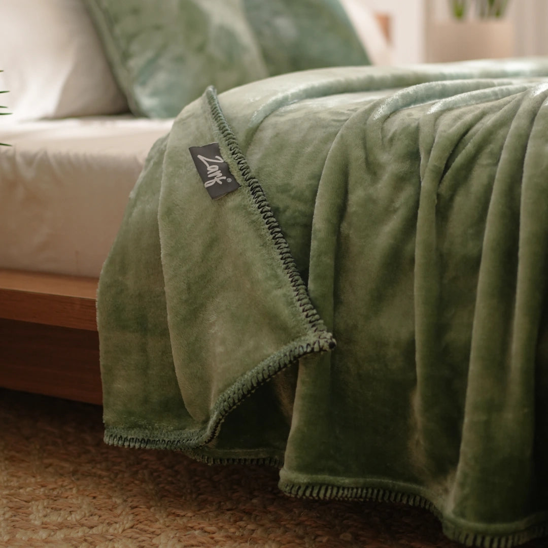 ZARF ALL-SEASON PREMIUM AC BLANKET SET OF 5 - Eucalyptus