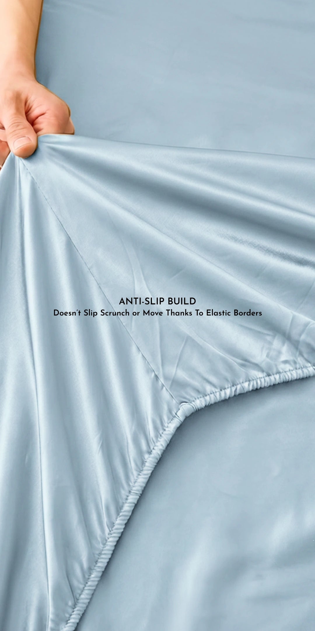 ZARF Italian Weave Fitted Bedsheet - Skyline