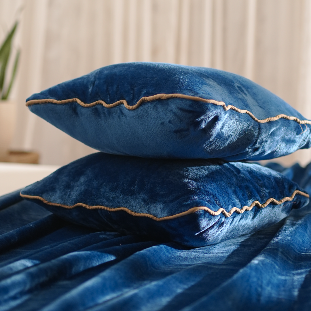 ZARF ALL-SEASON PREMIUM AC BLANKET SET OF 5 - Cobalt