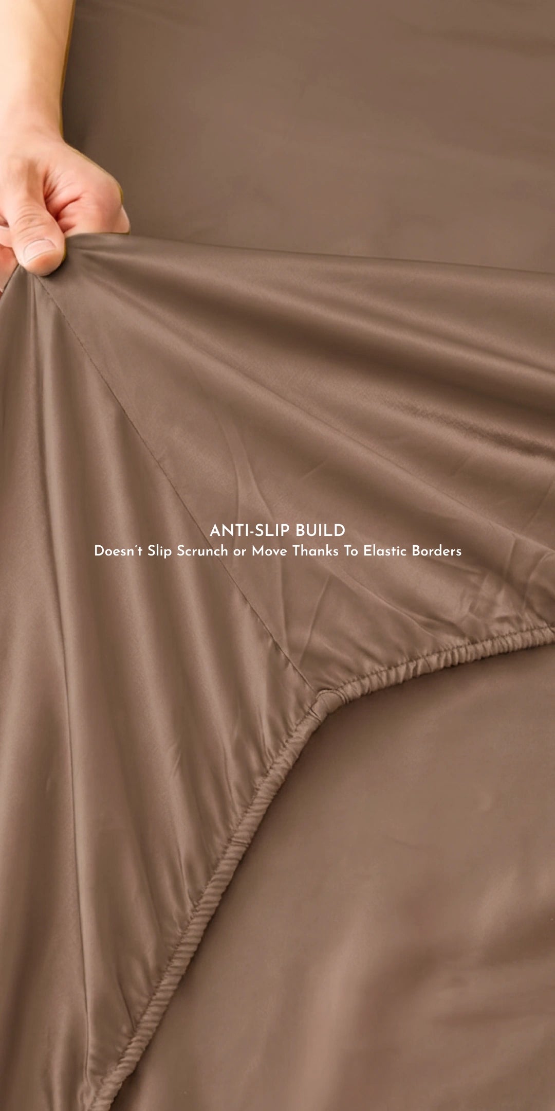 ZARF Italian Weave Fitted Bedsheet - Caramel