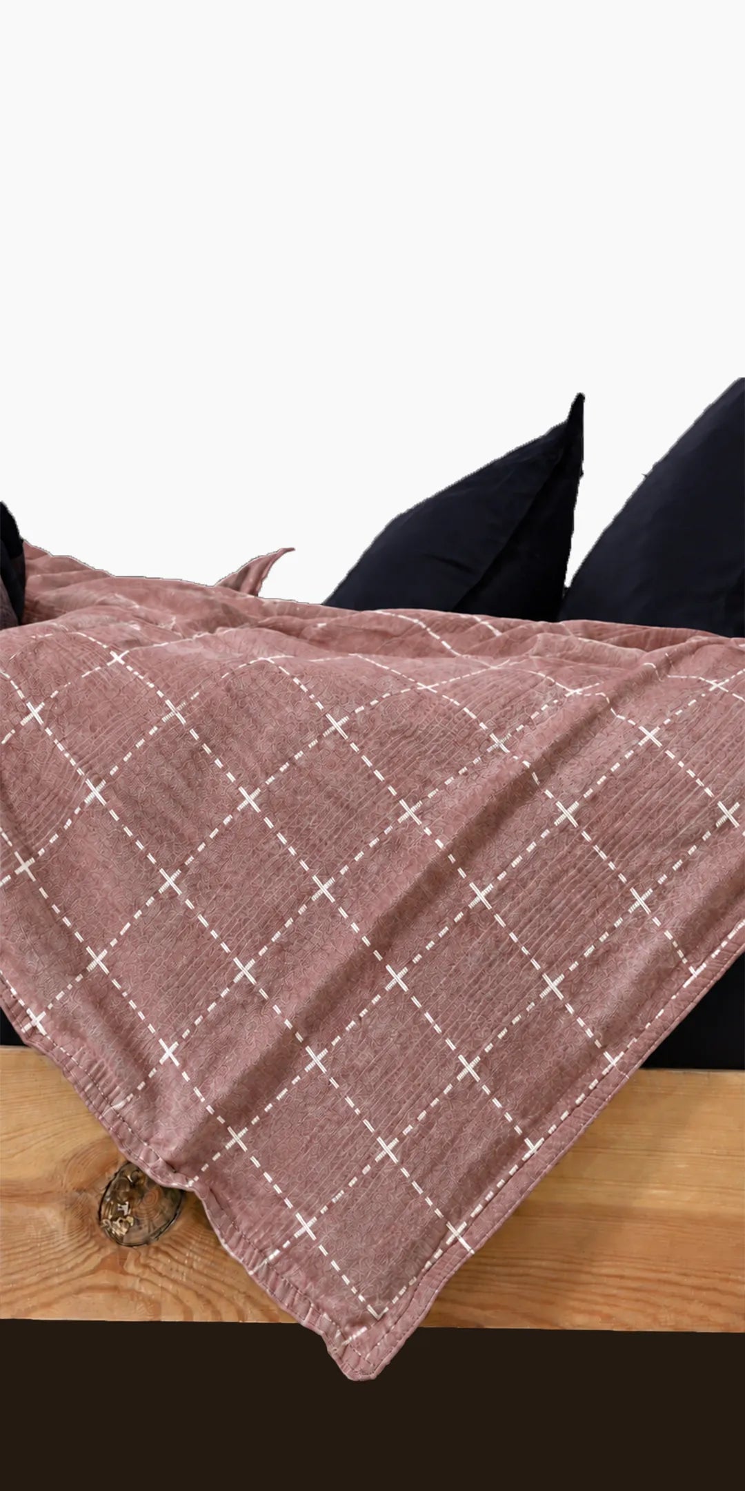 Zarf California King Size Plush Cotton AC Blanket With 2 Pillow Cases - Bloomist