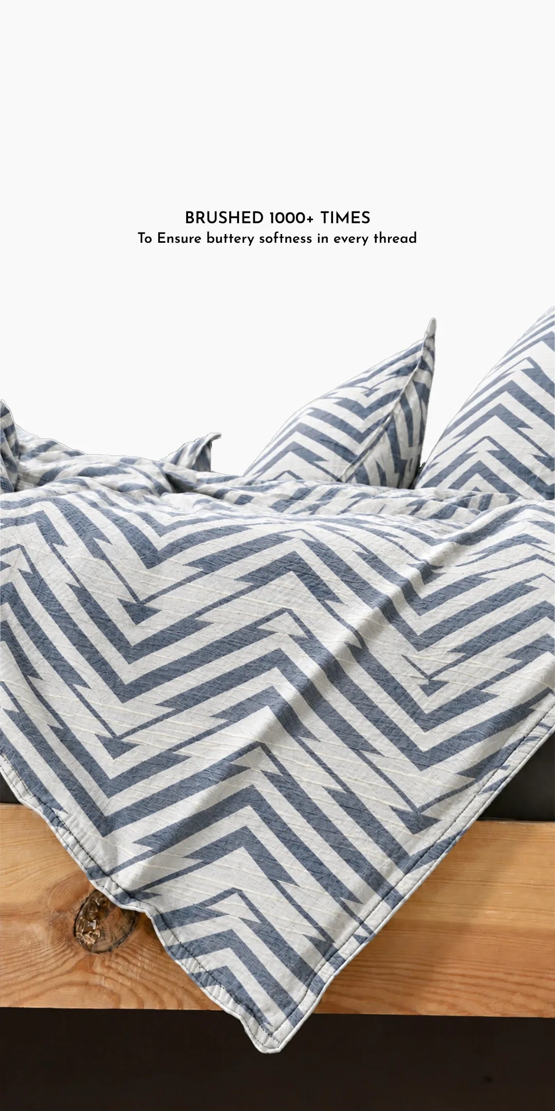 Zarf Plush Baby Size AC Blanket With One Pillow Cover - Sapphire