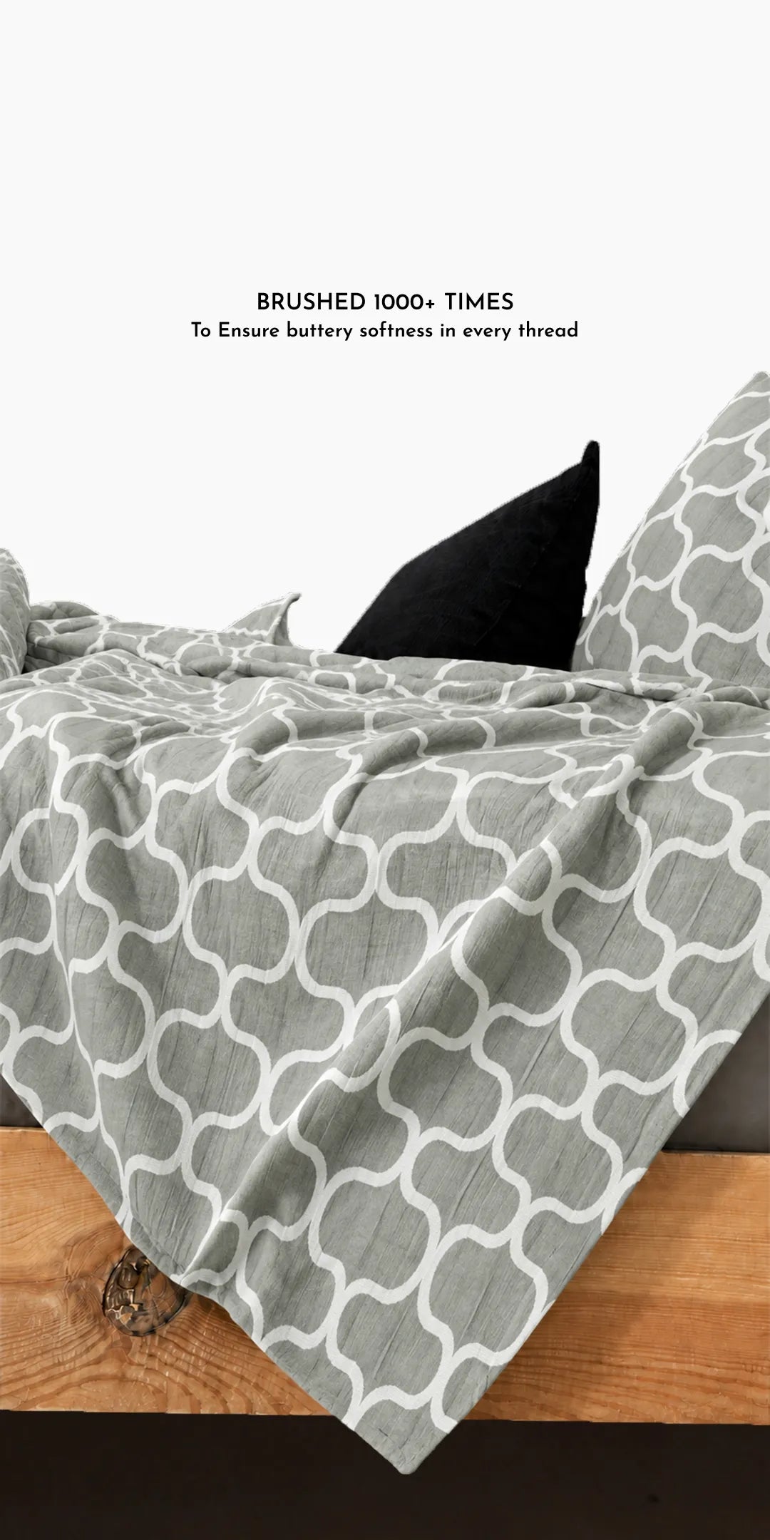 Zarf Plush Baby Size AC Blanket With One Pillow Cover - Earthveil