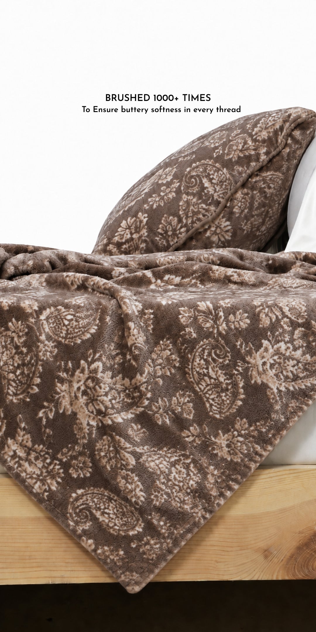 Zarf All-Season Premium Printed AC Blanket With Two Pillow Covers - Floral