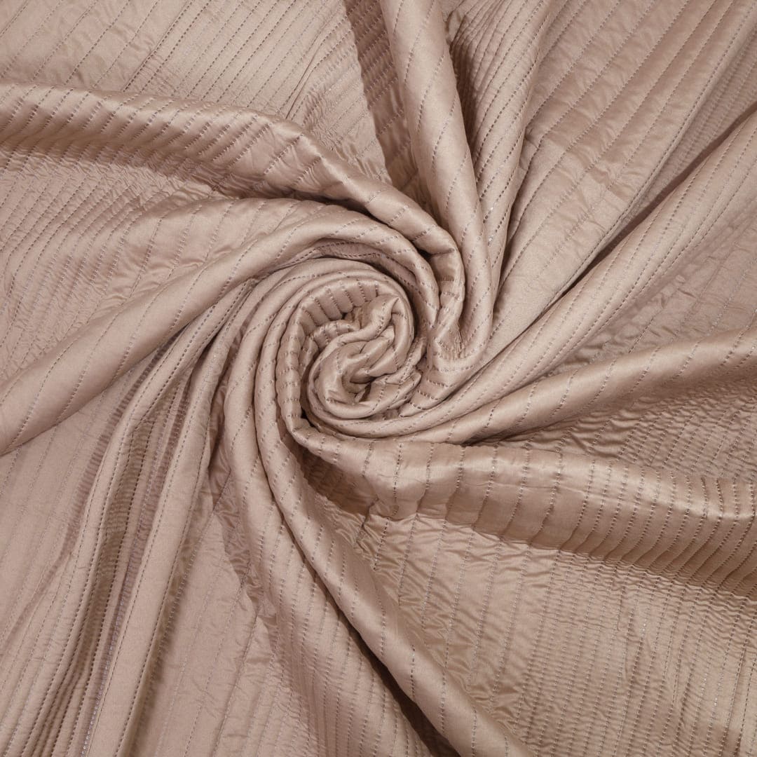 Zarf California King Size AC Comforters With 2 Pillow Cases & 2 Cushion Covers - Tan