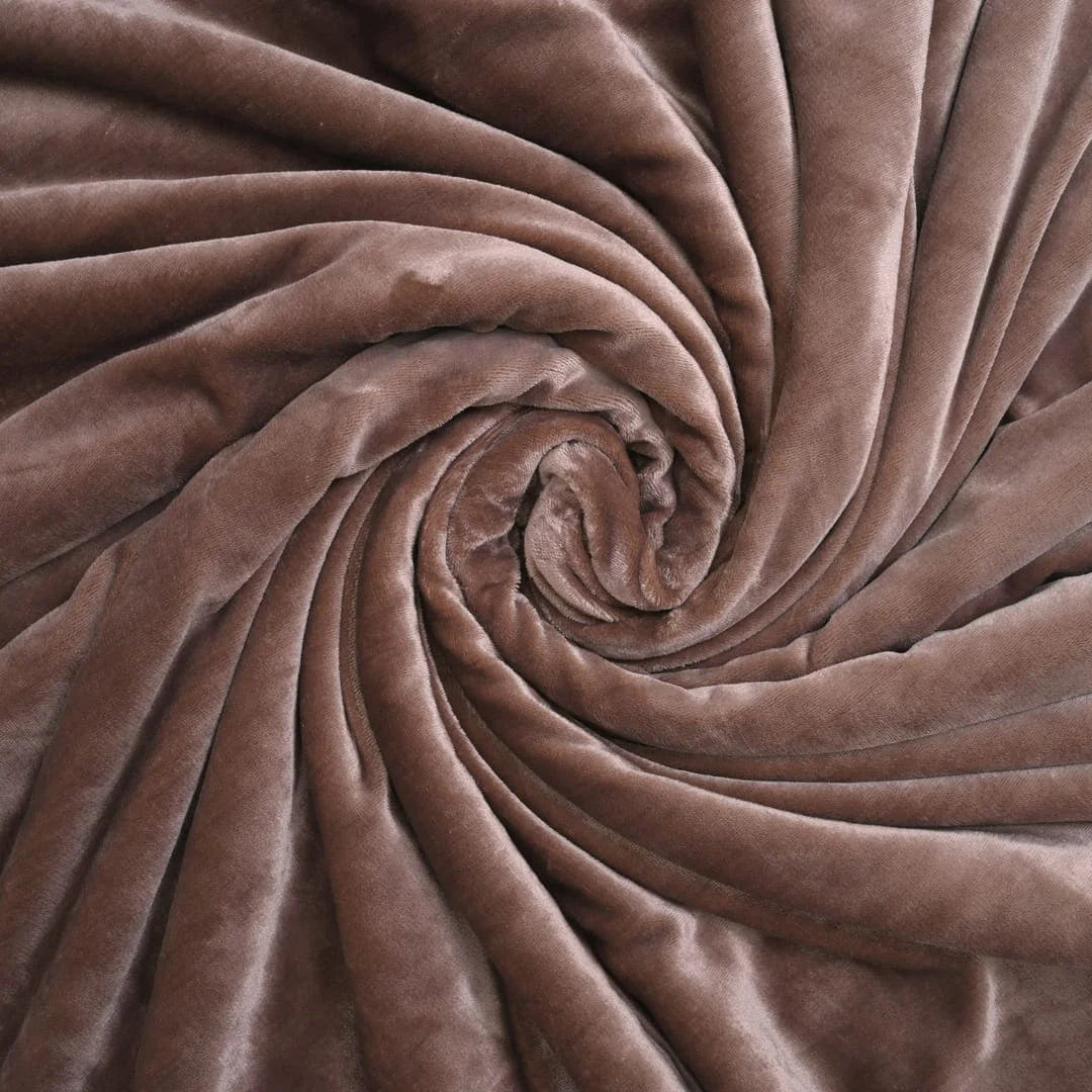 Zarf Premium AC Dohar With Two Pillow Covers & One Breakfast Cushion Cover - Brownstone