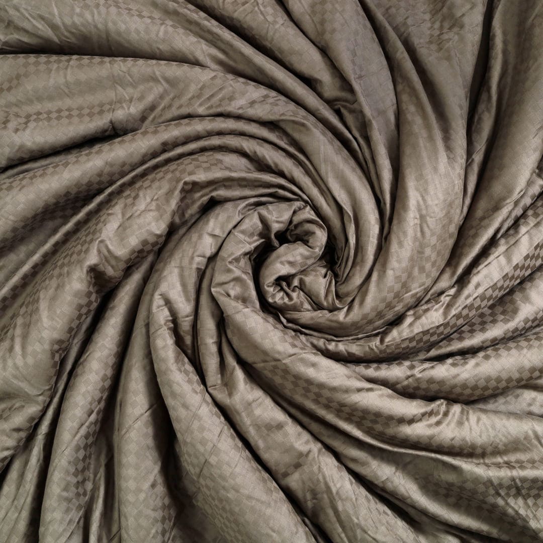 Zeries Egyptian Cotton Jacquard Bedsheets With 2 Pillow Cases & 2 Cushion Covers - Chestnut