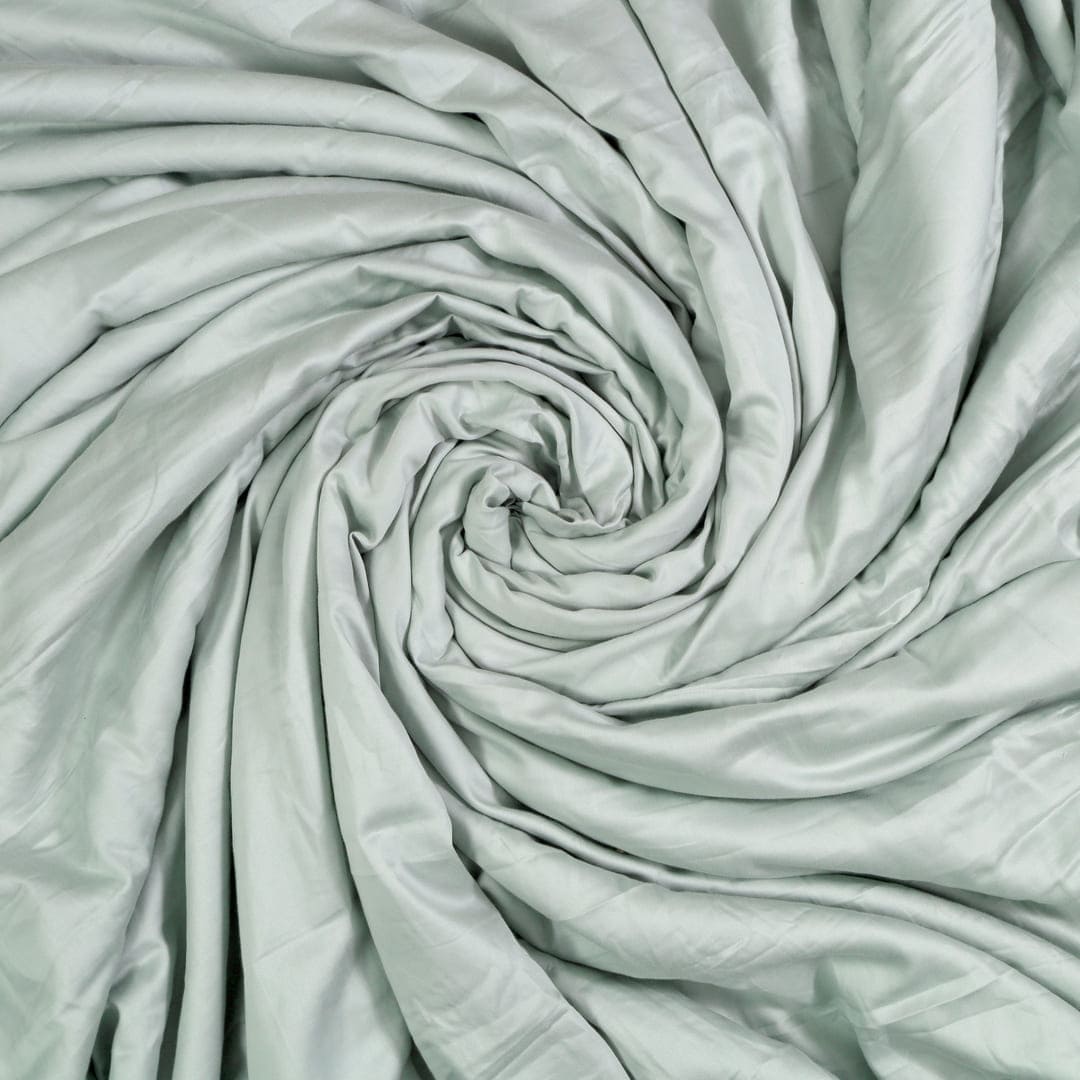Zeries Egyptian Cotton Bedsheets With 2 Pillow Cases & 2 Cushion Covers - Cyan