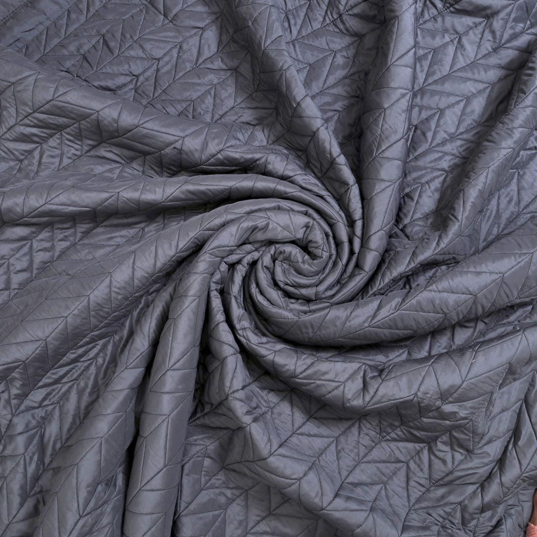 Zarf California King Size AC Comforters With 2 Pillow Cases & 2 Cushion Covers - Dark Grey