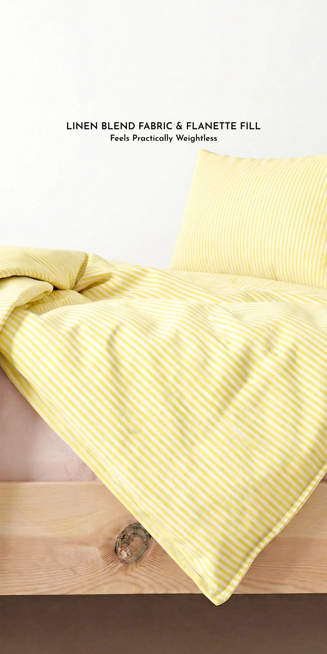 Zarf Linen Blend Bedding Set Of 9 - Limone