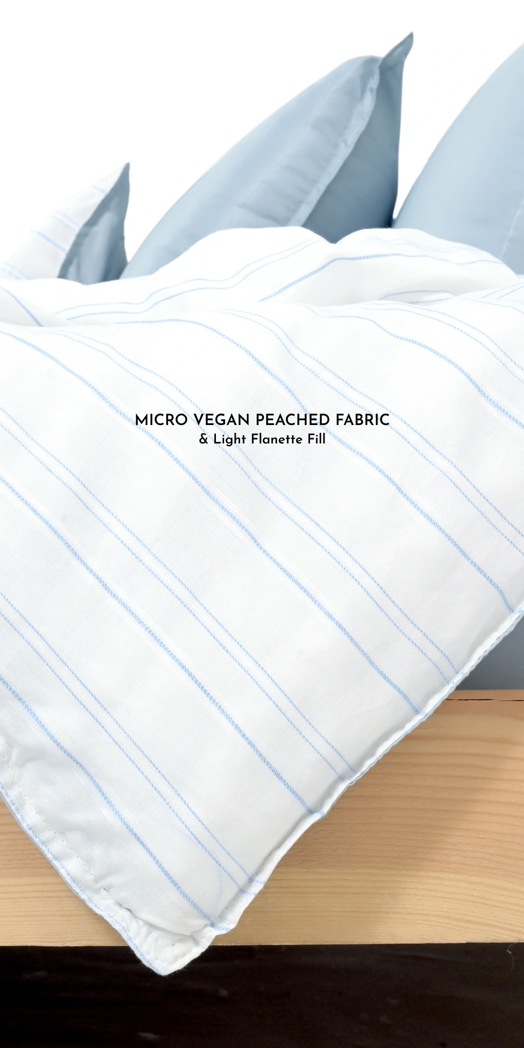 Zarf Linen Blend Bedding Set Of 9 - Shore