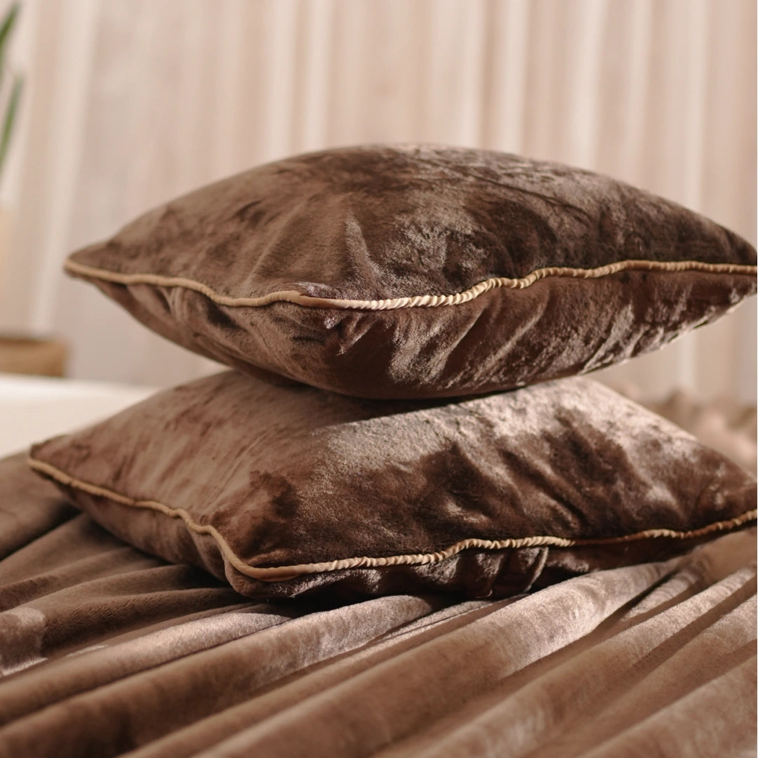 ZARF ALL-SEASON PREMIUM AC BLANKET SET OF 5 - Mocha