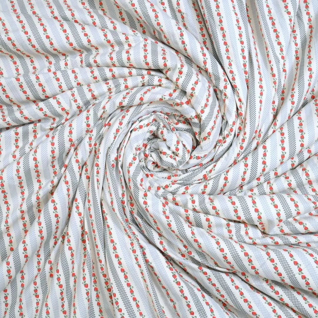 Linen Blend AC Comforter With 2 Pillow Cases and 1 Breakfast Pillow - Fresa