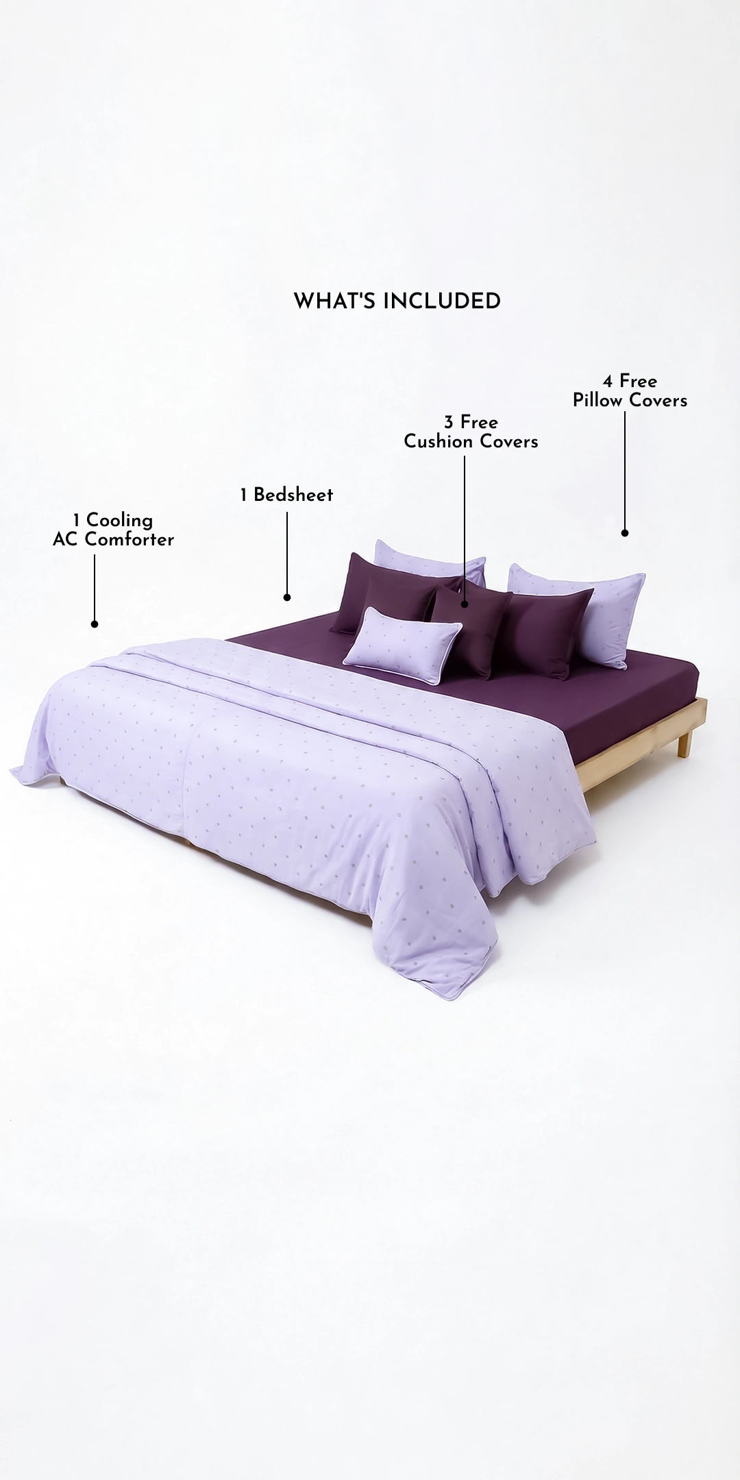 Zarf Linen Blend Bedding Set Of 9 - Reve