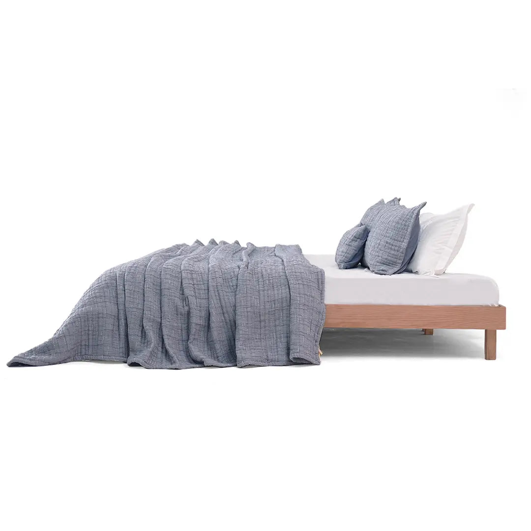 Zarf King Size Pure Cotton Cottage Comforter with 2 Pillowcases and 1 Cushion Cover - Dreamtide