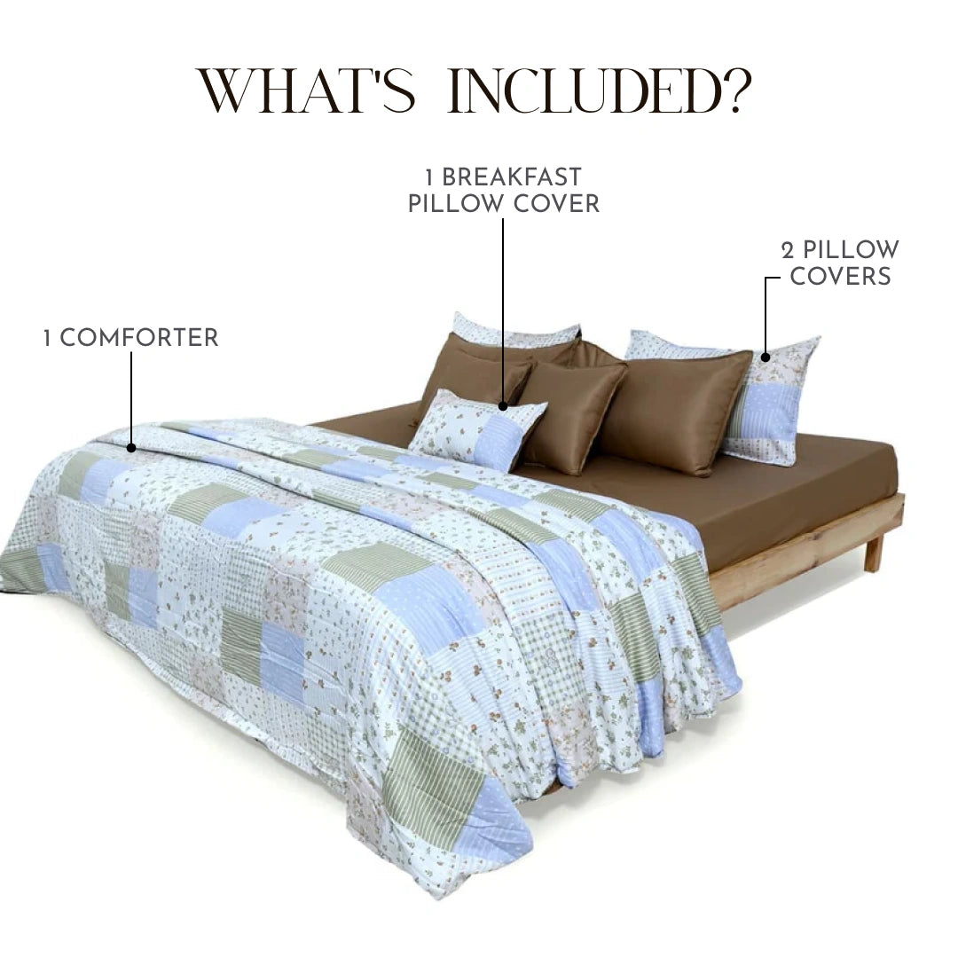 Zarf AC Comforter With 2 Pillow Cases and 1 Breakfast Pillow - Vara