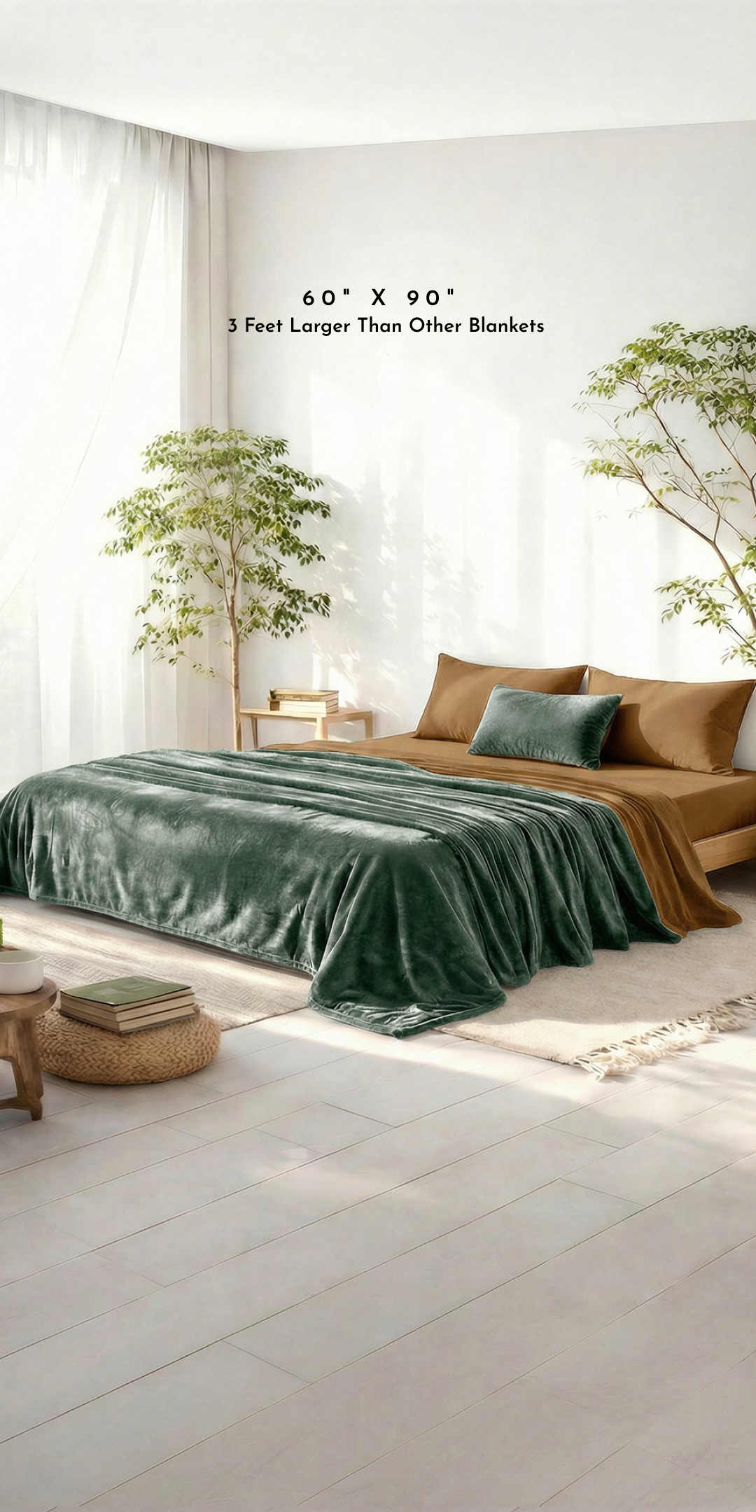 Zarf Premium AC Dohar for Single Bed Size With Two Pillow Covers & One Breakfast Cushion Cover - Greenstone