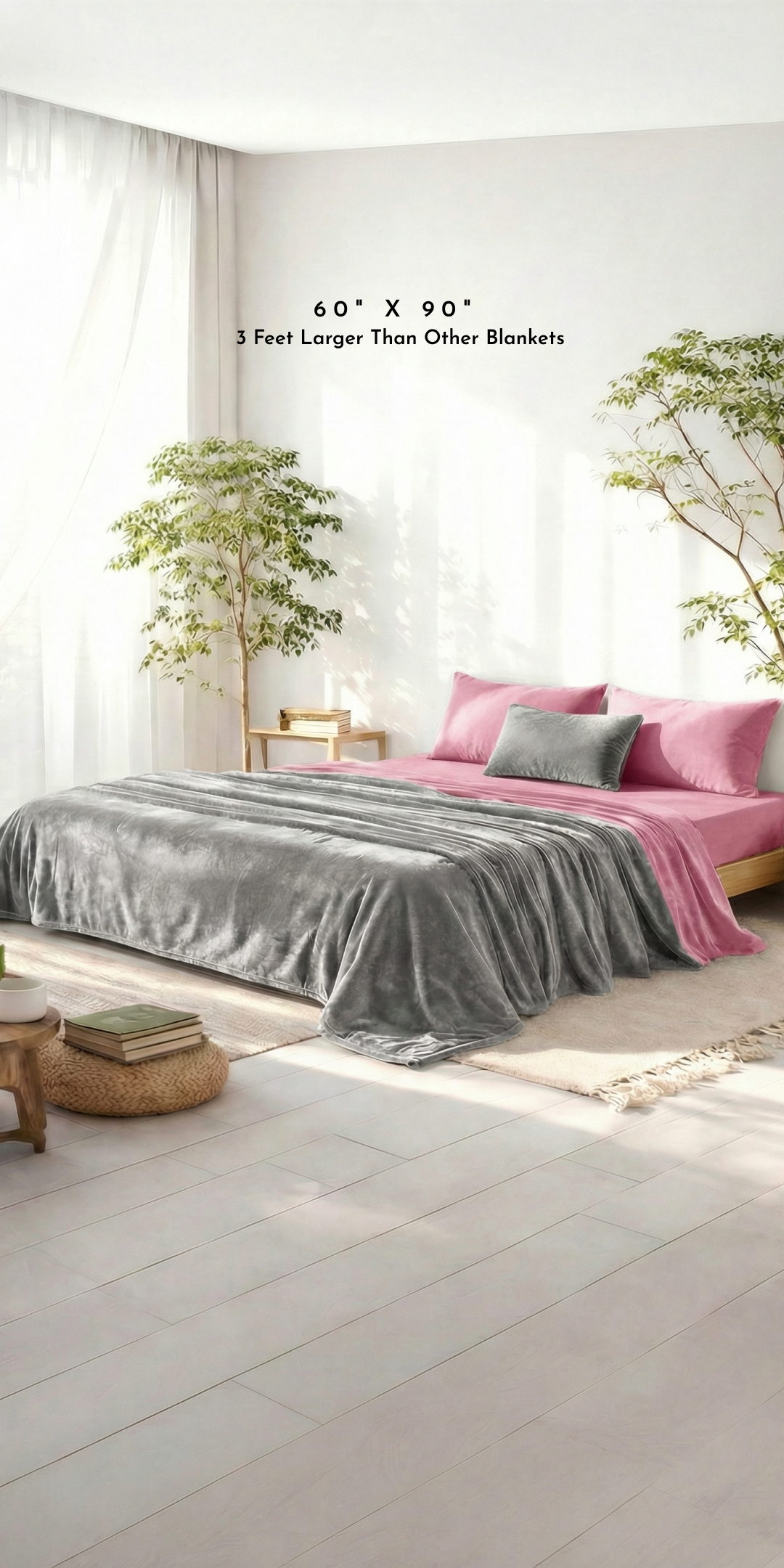 Zarf Premium AC Dohar for Single Bed Size With Two Pillow Covers & One Breakfast Cushion Cover - Rubystone