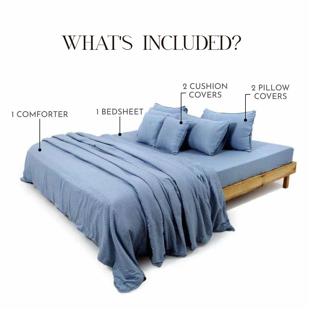 Zarf Egyptian Cotton Bedding Set Of 6 - Sienna