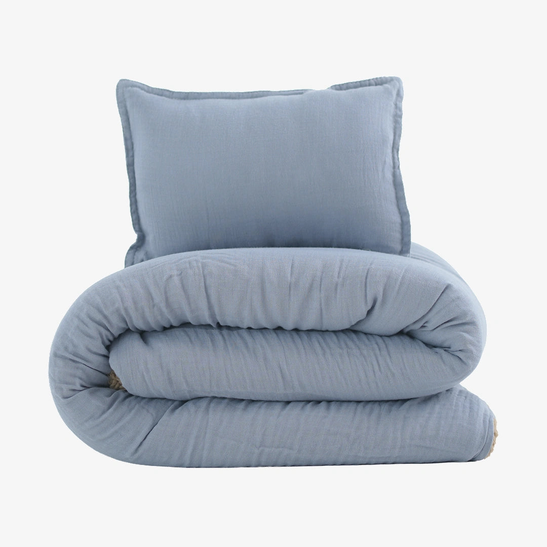 Reversible Baby Blanket With 1 Pillow & 1 Pillow Cover - Luna Pop