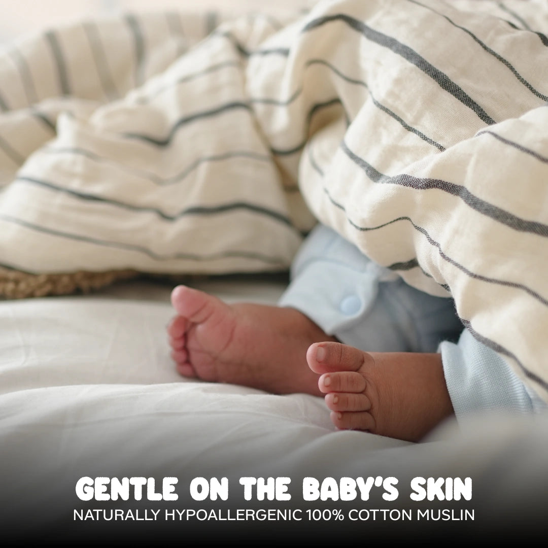 Reversible Baby Blanket With 1 Pillow & 1 Pillow Cover - Fluff Cloud