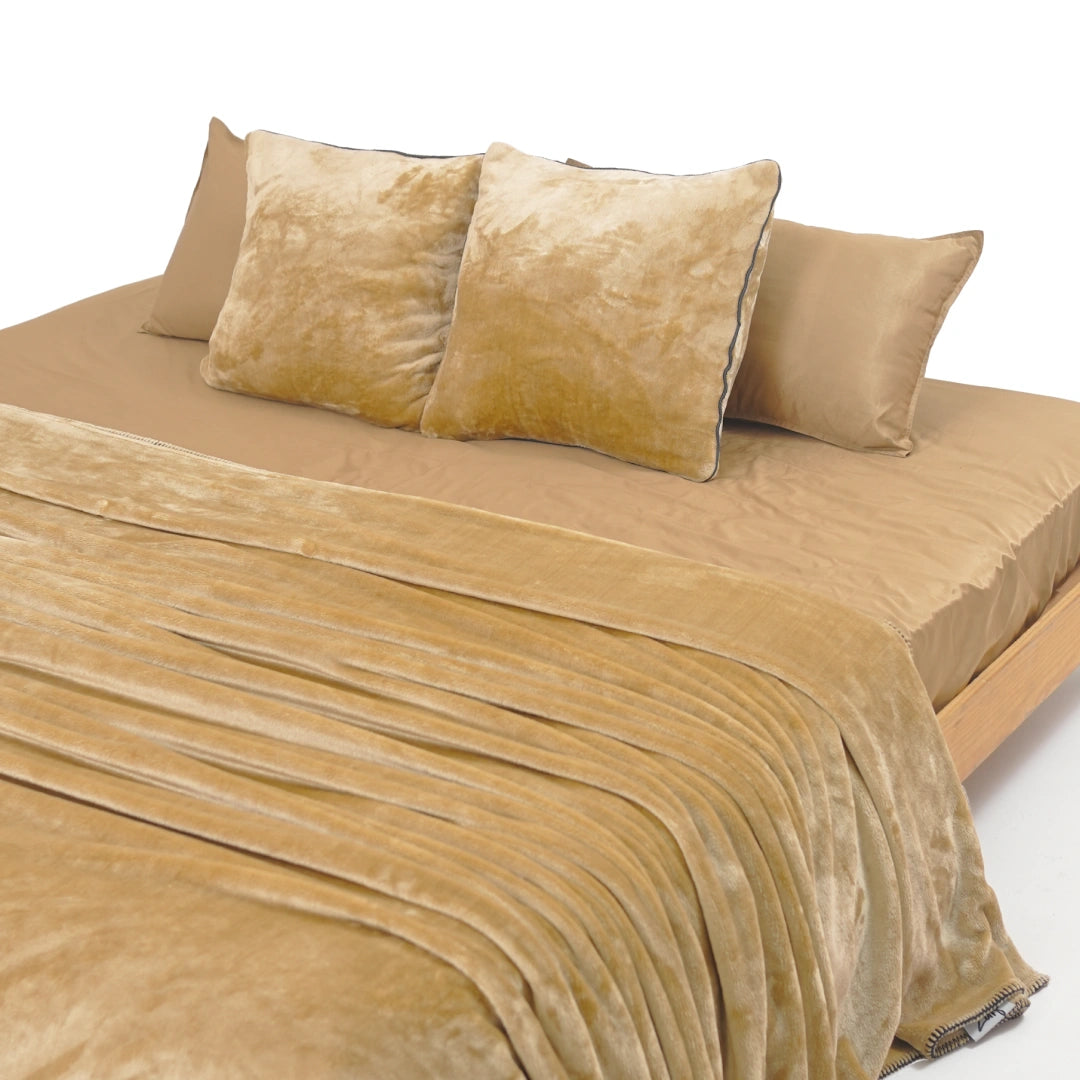 ZARF ALL-SEASON PREMIUM AC BLANKET SET OF 5 - Taupe