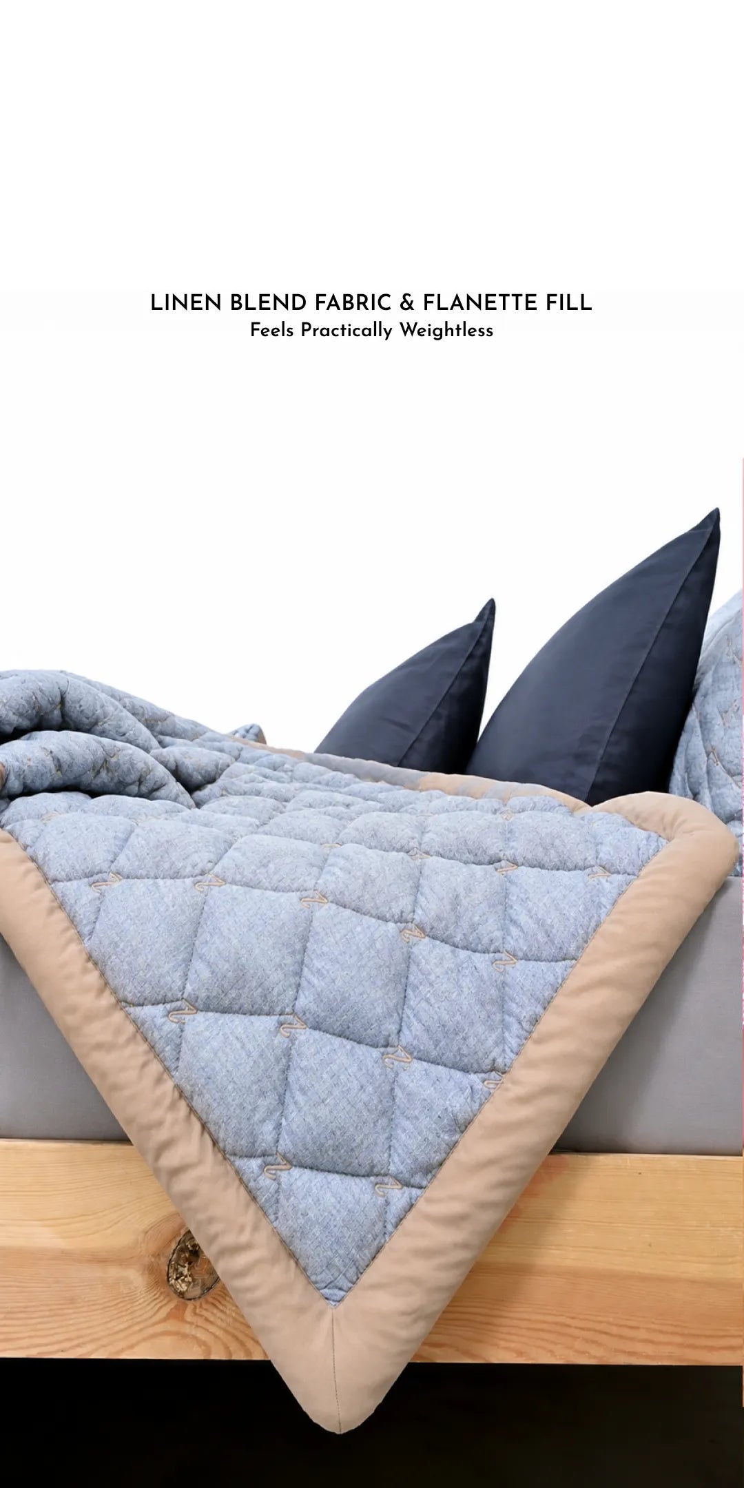Zarf Linen Blend Bedding Set Of 9 - Elaris
