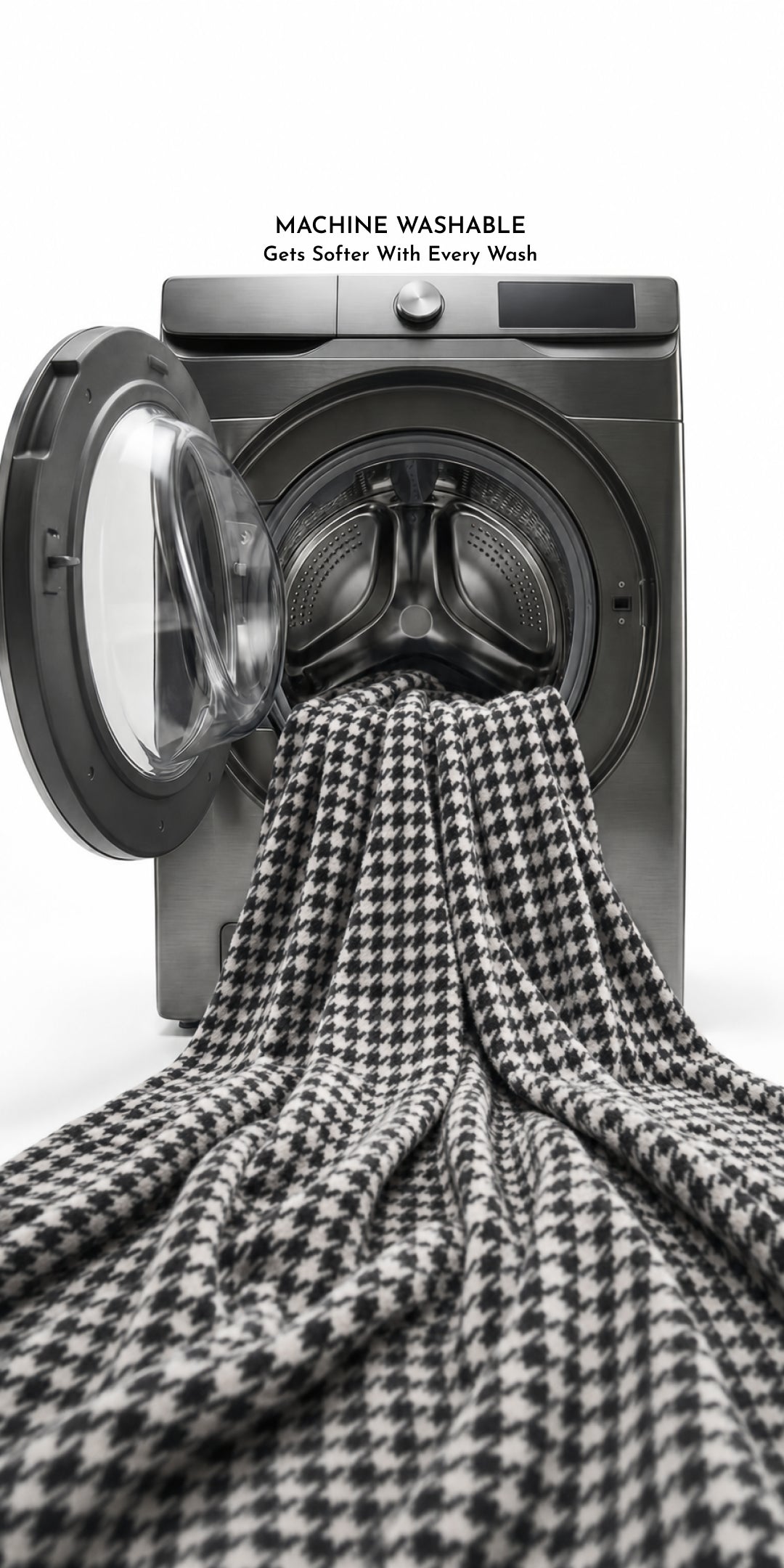 Zarf All-Season Premium Printed AC Blanket With Two Pillow Covers - Houndstooth