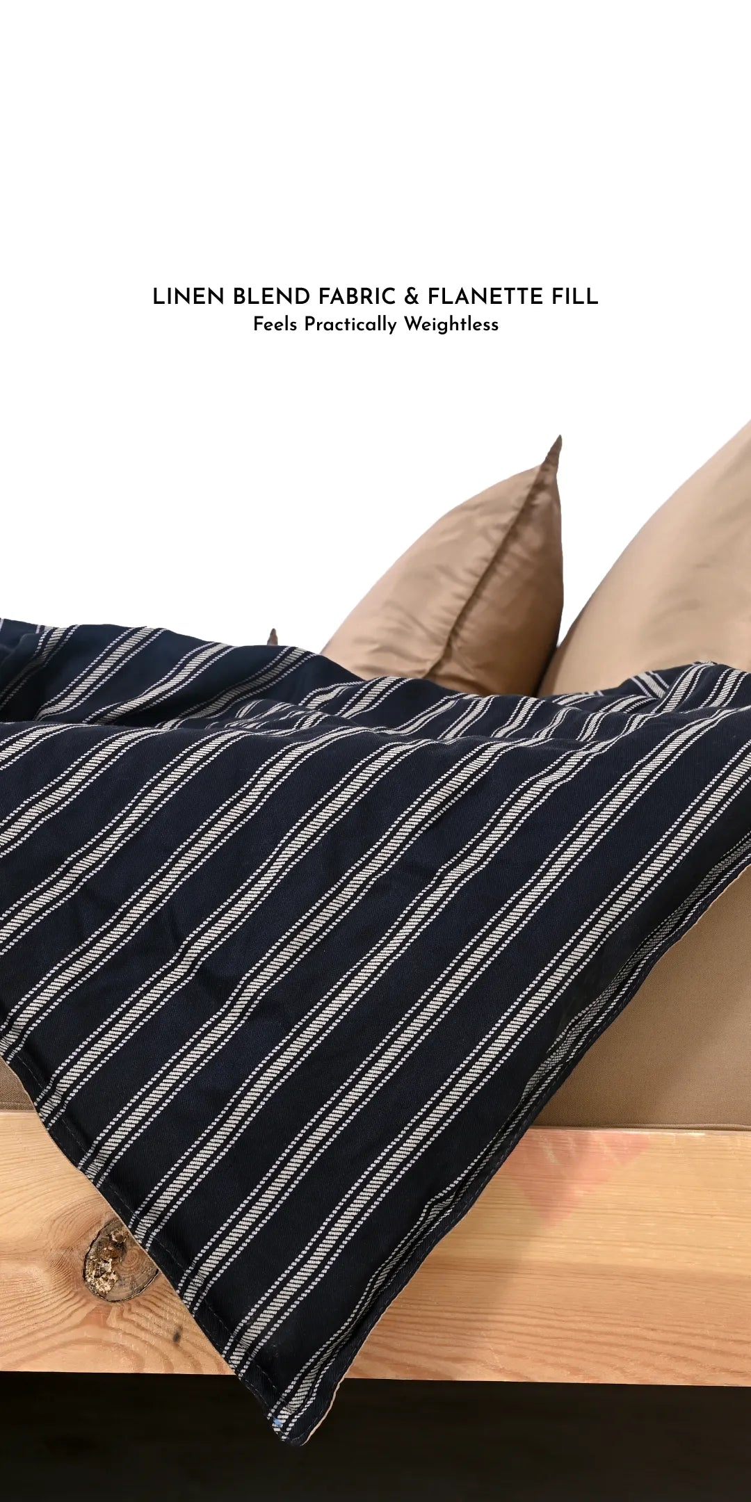 Zarf Linen Blend Bedding Set Of 9 - Encre
