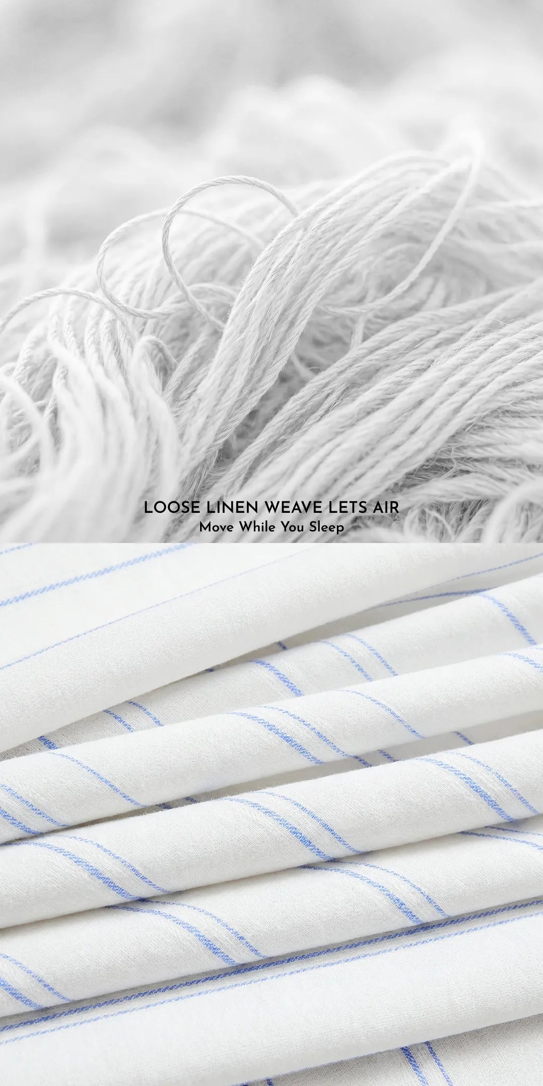 Linen Blend AC Comforter With 2 Pillow Cases and 1 Breakfast Pillow - Shore