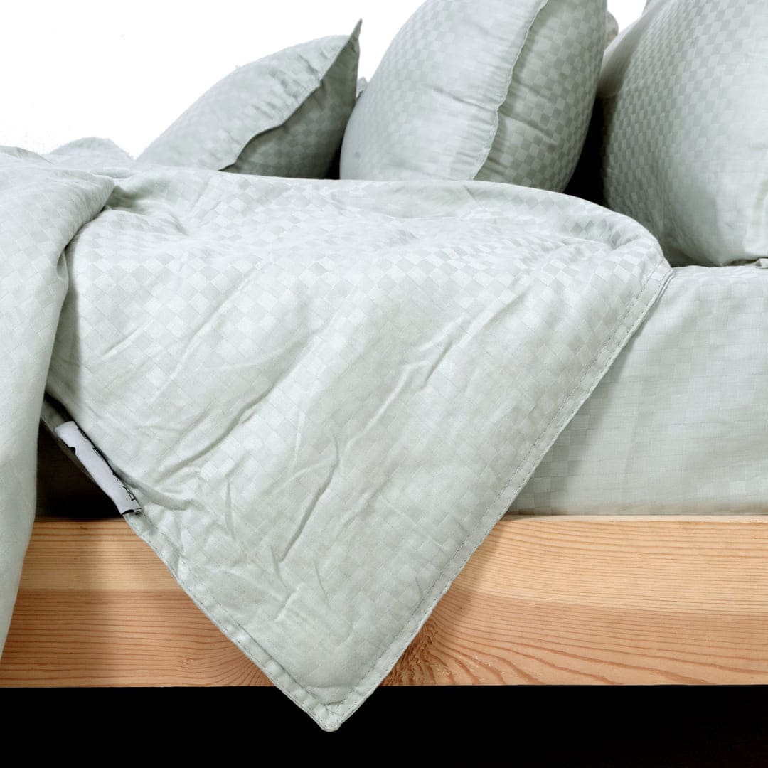 Zarf Egyptian Cotton Bedding Set Of 6 - Azure