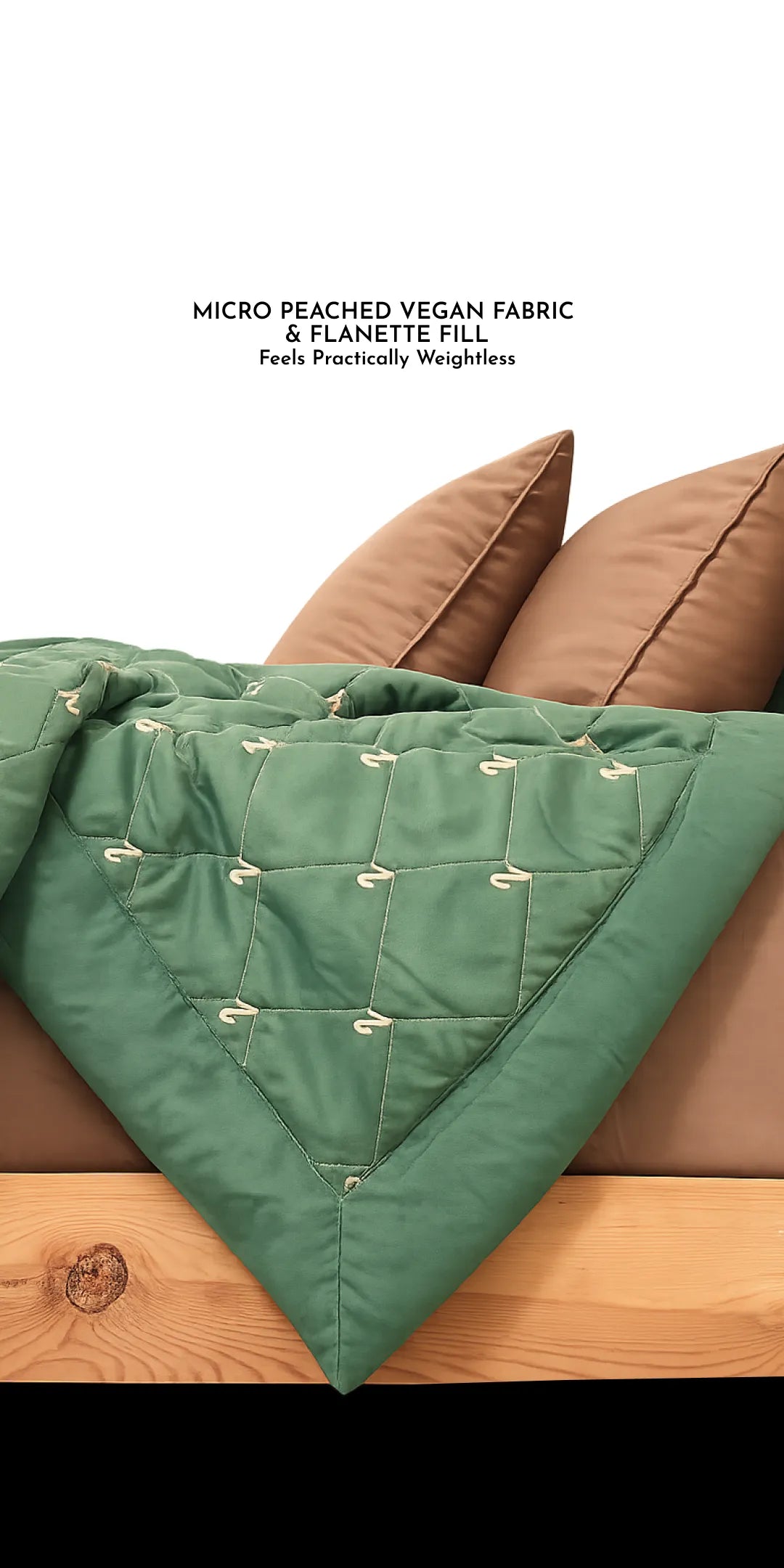 Zarf Luxe Comforter Micro Peached Vegan set of 8 - Marquee