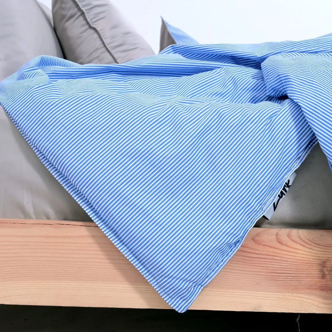 Linen Blend AC Comforter With 2 Pillow Cases and 1 Breakfast Pillow - Tranquil