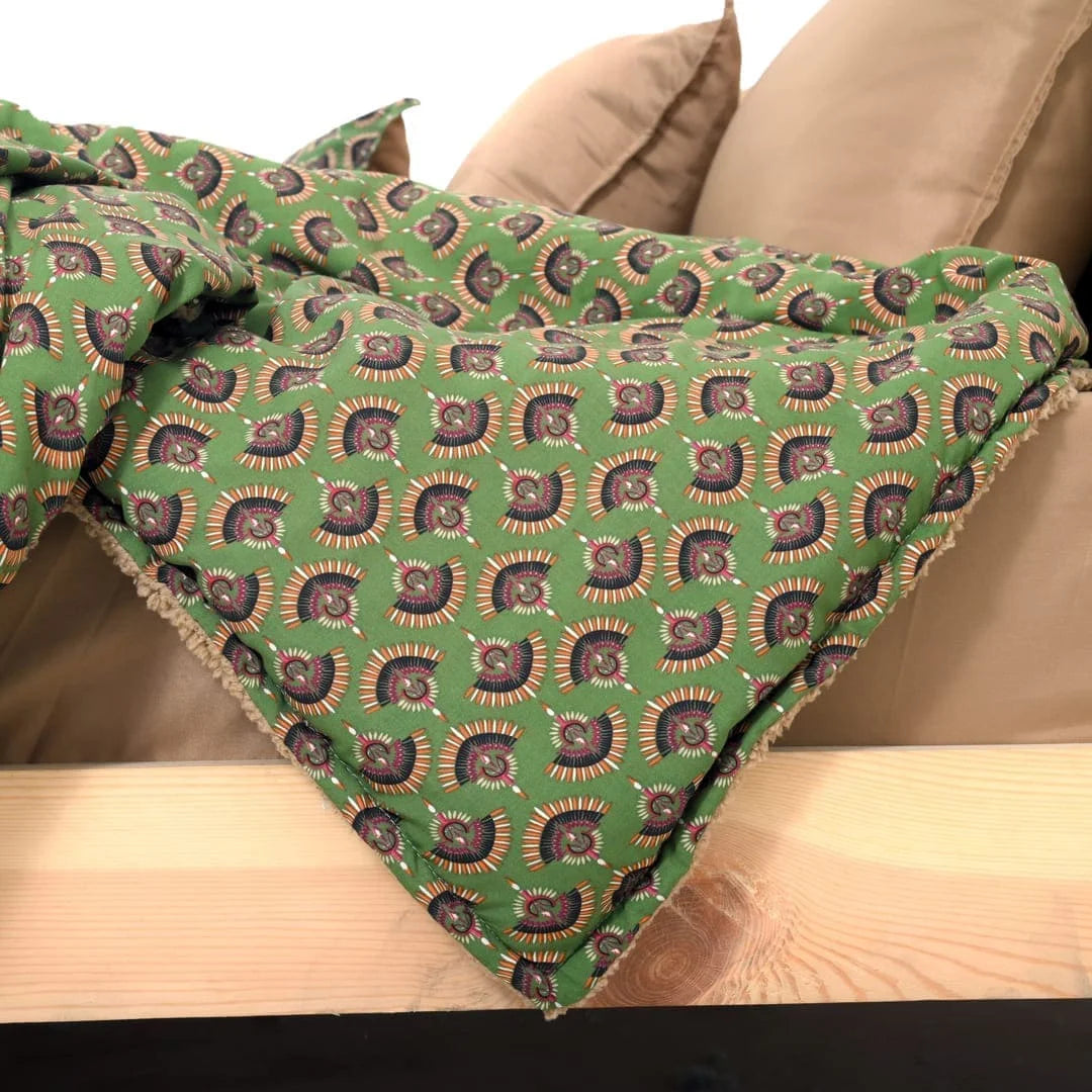 Linen Blend AC Comforter With 2 Pillow Cases and 1 Breakfast Pillow - Vanya (Limited Edition)