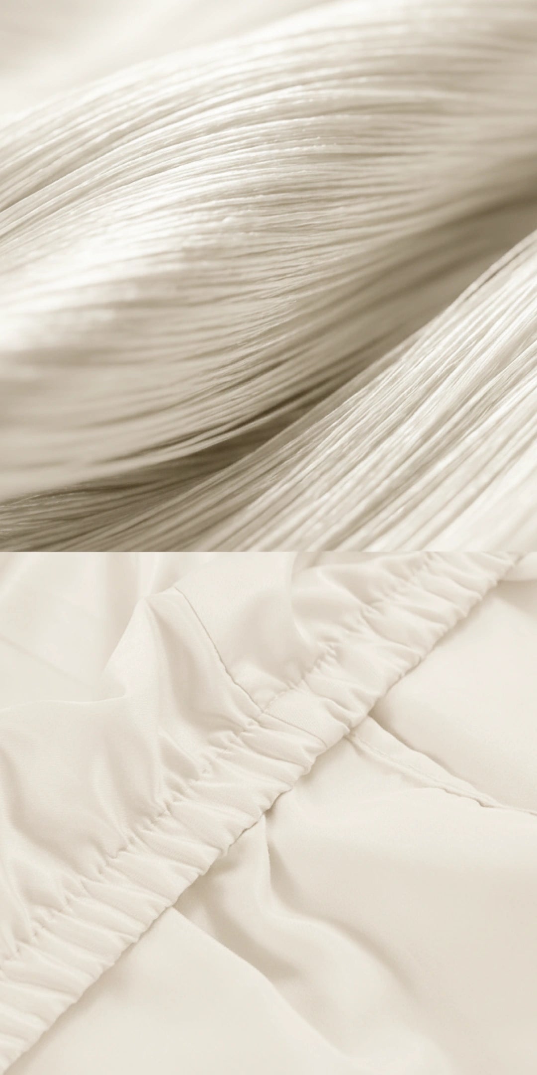 ZARF Italian Weave Fitted Bedsheet - Porcelain