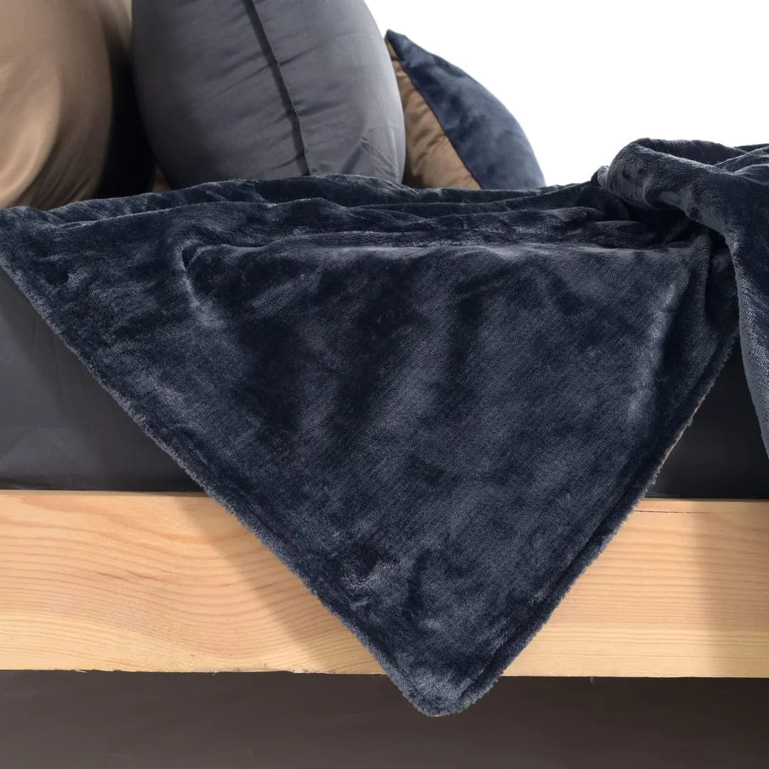 Zarf Premium AC Dohar With Two Pillow Covers & One Breakfast Cushion Cover - Blackstone