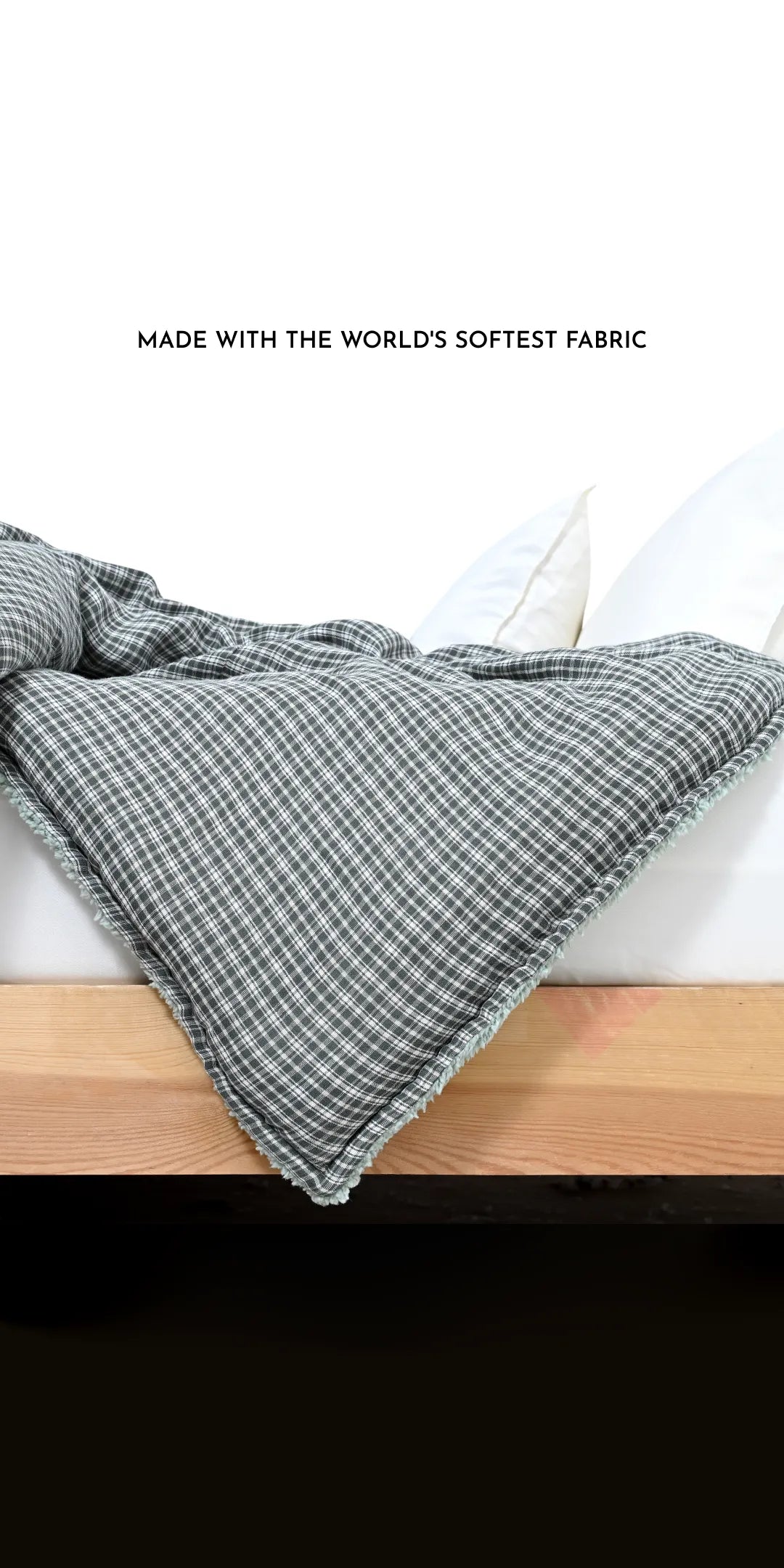 Zarf California King Size Reversible Quilt  With 2 Pillowcases and 1 Breakfast Cushion cover - Dewdrop