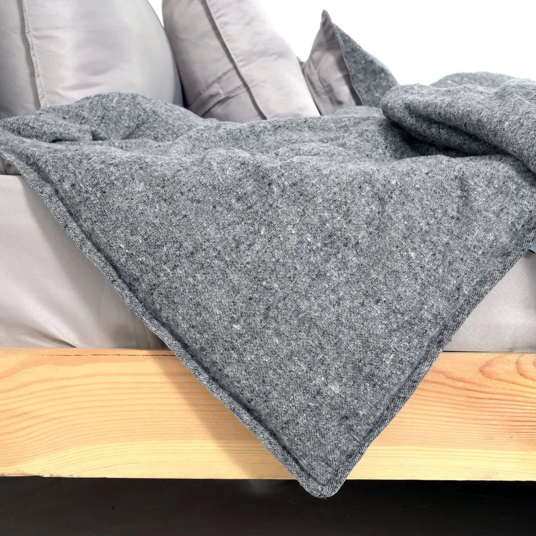 Linen Blend AC Comforter With 2 Pillow Cases and 1 Breakfast Pillow - Harbour