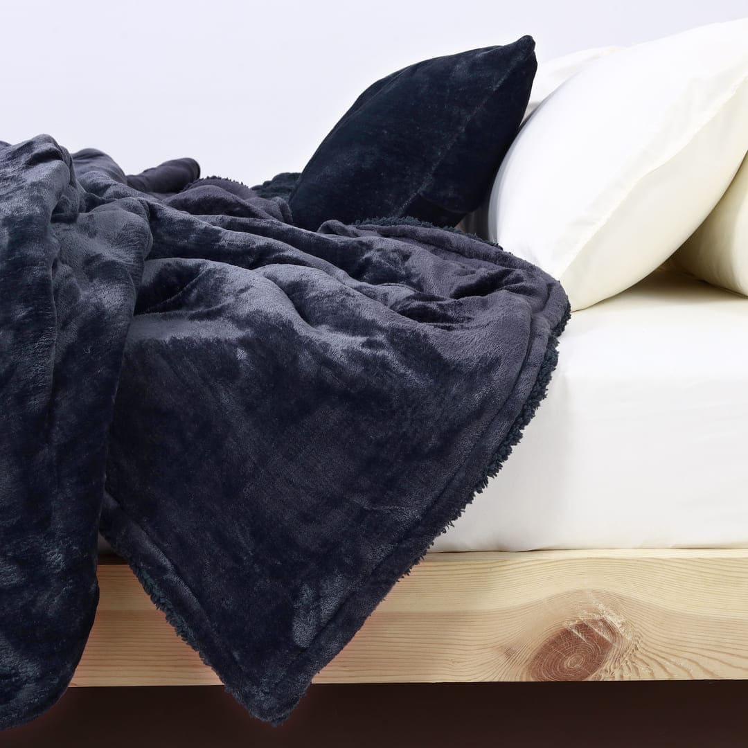 Zarf California King Size Reversible Quilt With 2 Cushion Covers - Sable