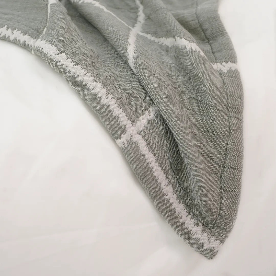 Zarf California King Size Plush Cotton AC Blanket With 2 Pillow Cases - Moonstone