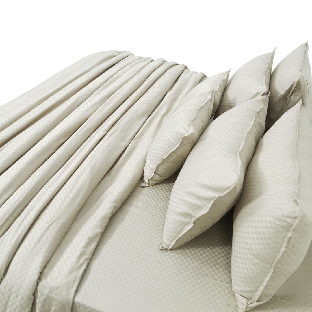 Zarf Egyptian Cotton Bedding Set Of 6 - Bisque