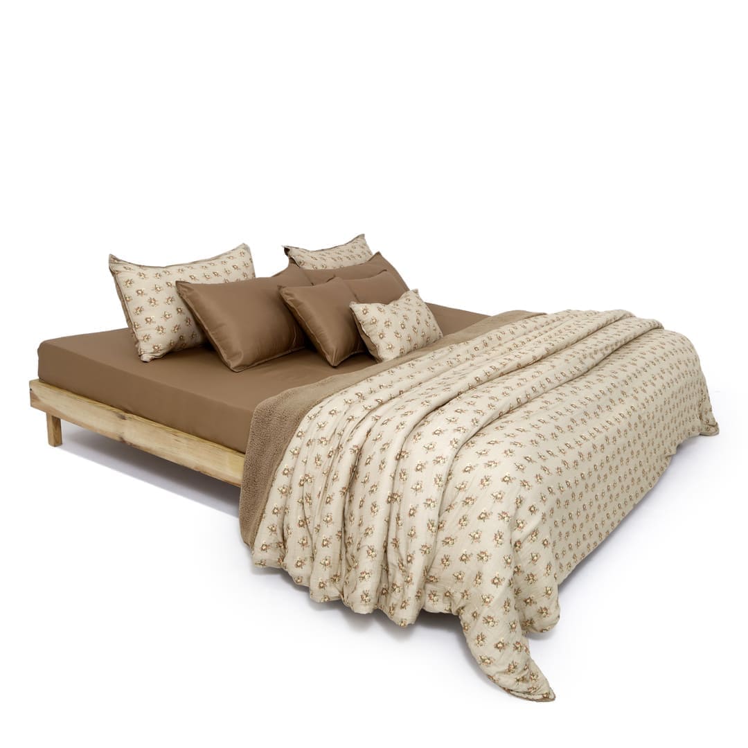 Zarf California King Size Reversible Quilt  - Heritage