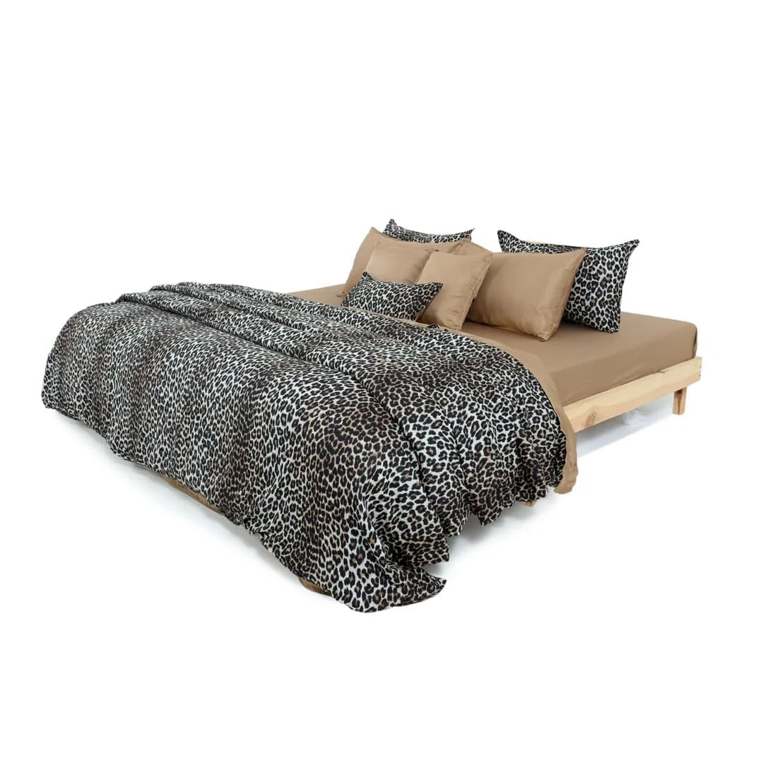 Linen Blend AC Comforter With 2 Pillow Cases and 1 Breakfast Pillow - Anima