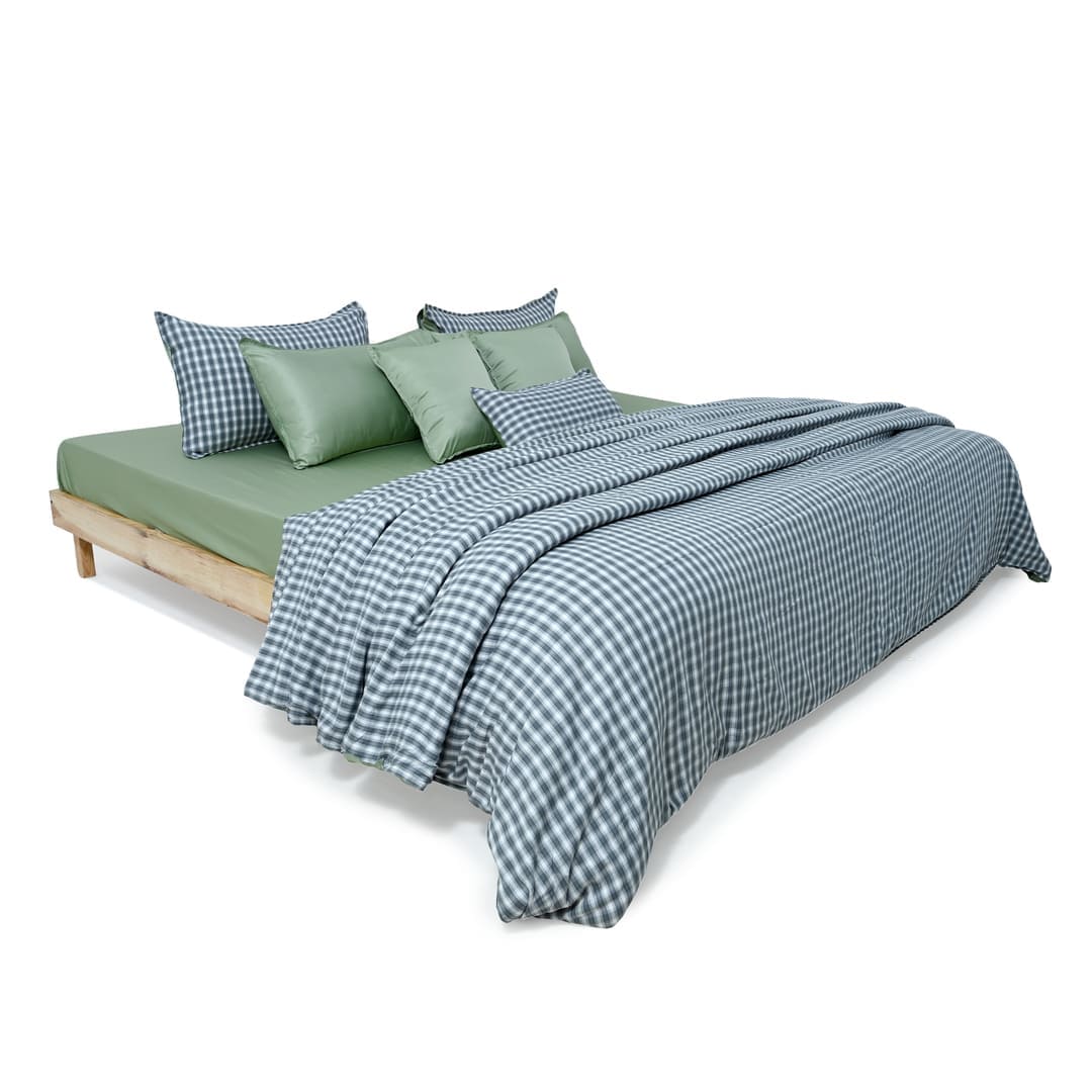 Zarf Linen Blend Bedding Set Of 9 - Nordic